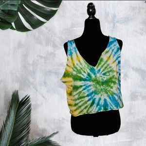 Chang Suk Tie Dye Cropped Top